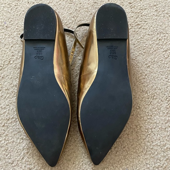 Gold Flats- Size 9 - Picture 3 of 5